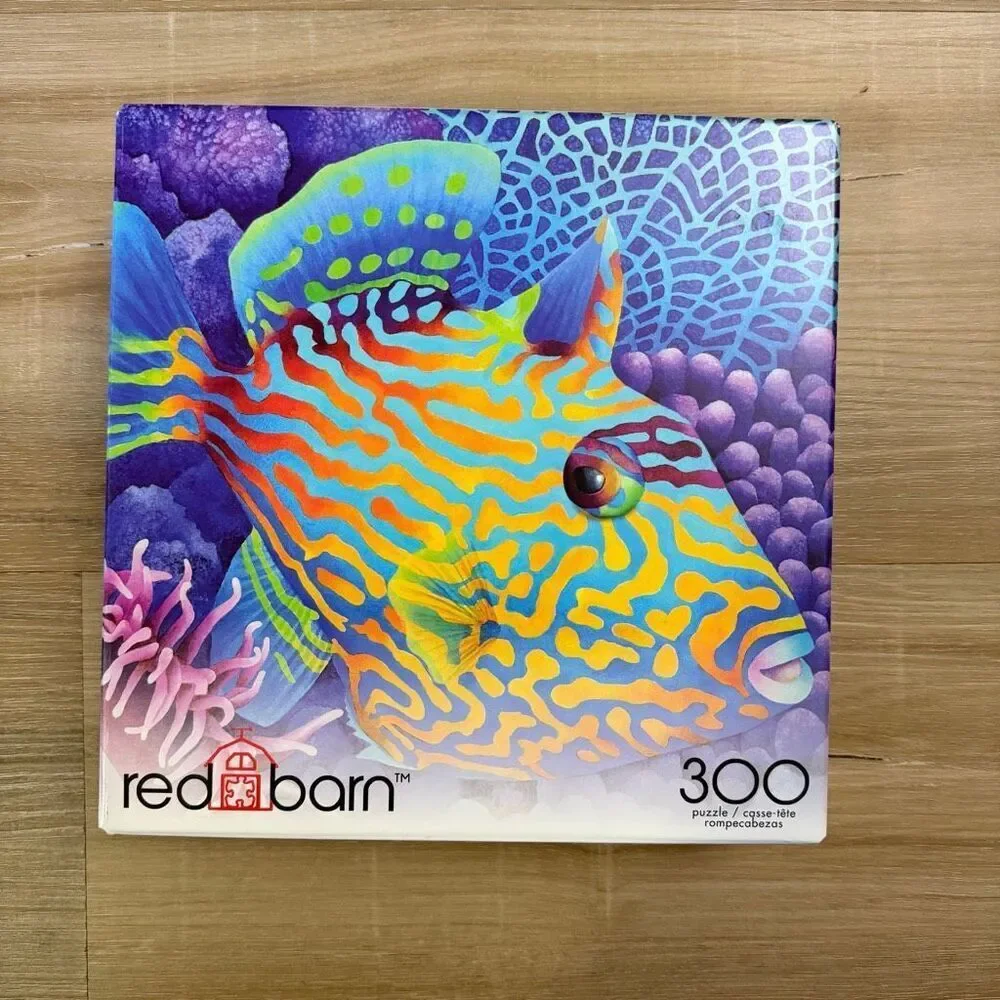New Sealed Lot Red Barn 300 Piece Jigsaw Puzzle Animals And Landscape Compkete